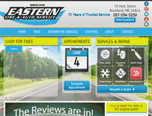 Tablet Screenshot of easterntireinc.com